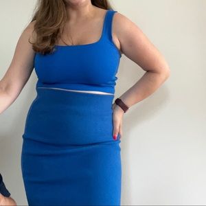 Knit Pencil Skirt and Crop Top Bundle